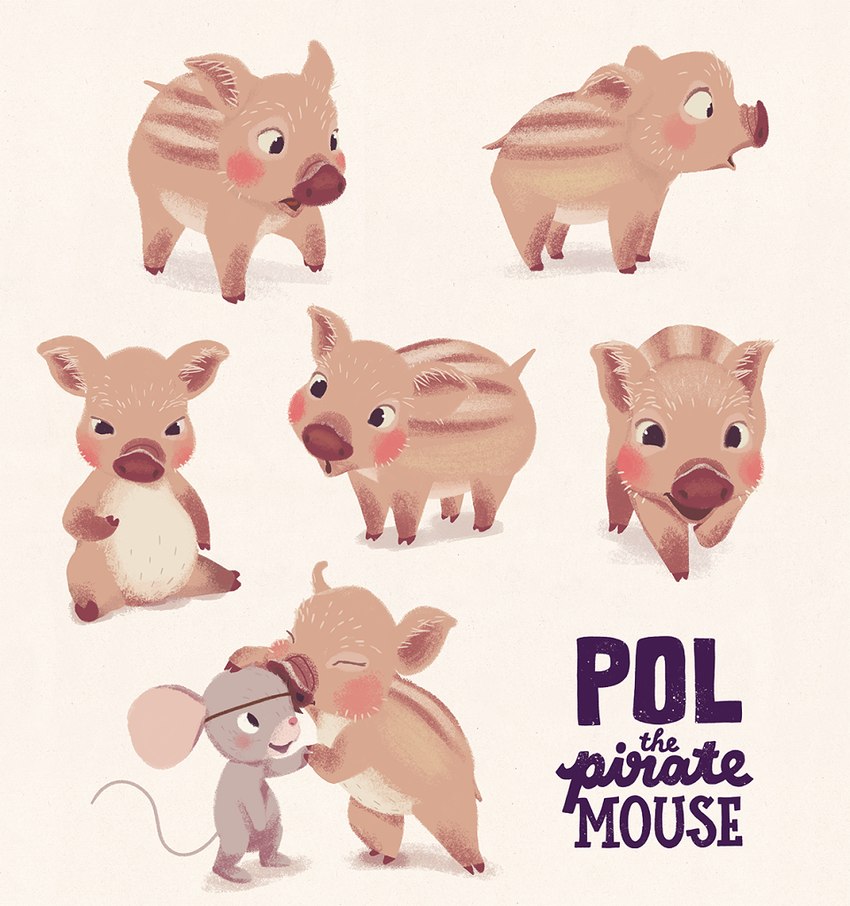 pol the pirate mouse created by denise van leeuwen