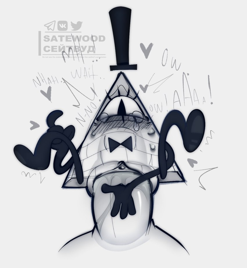 bill cipher (gravity falls and etc) created by s4tewood