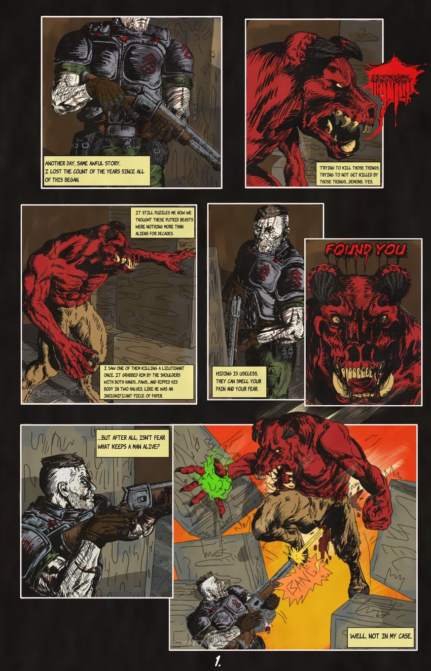 doom slayer (doom (series) and etc) created by cynder 024
