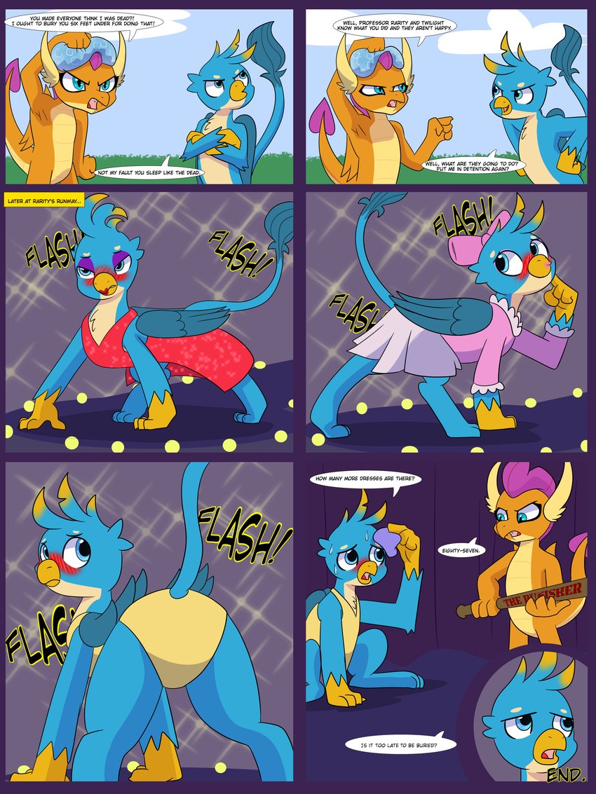 gallus and smolder (friendship is magic and etc) created by chedx