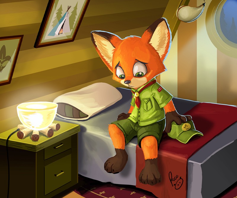 nick wilde (zootopia and etc) created by pandapaco