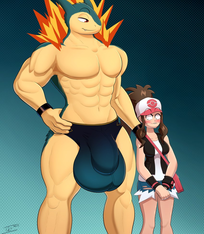 hilda and pokemon trainer (2024 pokemon gigaleak and etc) created by tohilewd