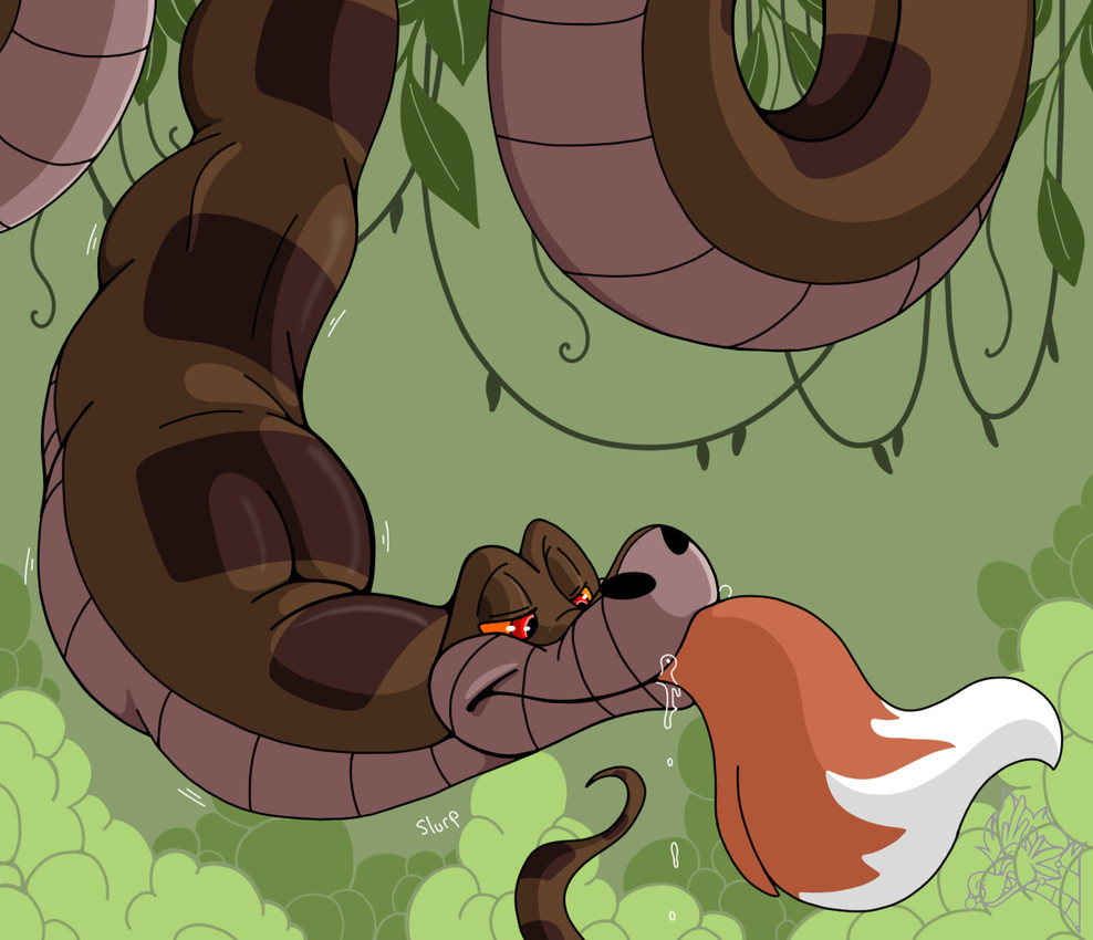 kaa (the jungle book) created by sinscaliecringe (artistdragon)