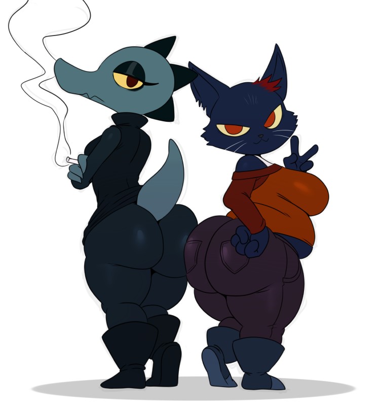 bea santello and mae borowski (night in the woods) created by sssonic2