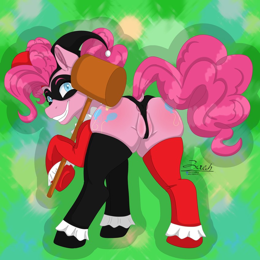 harley quinn and pinkie pie (friendship is magic and etc) created by zer0rebel4