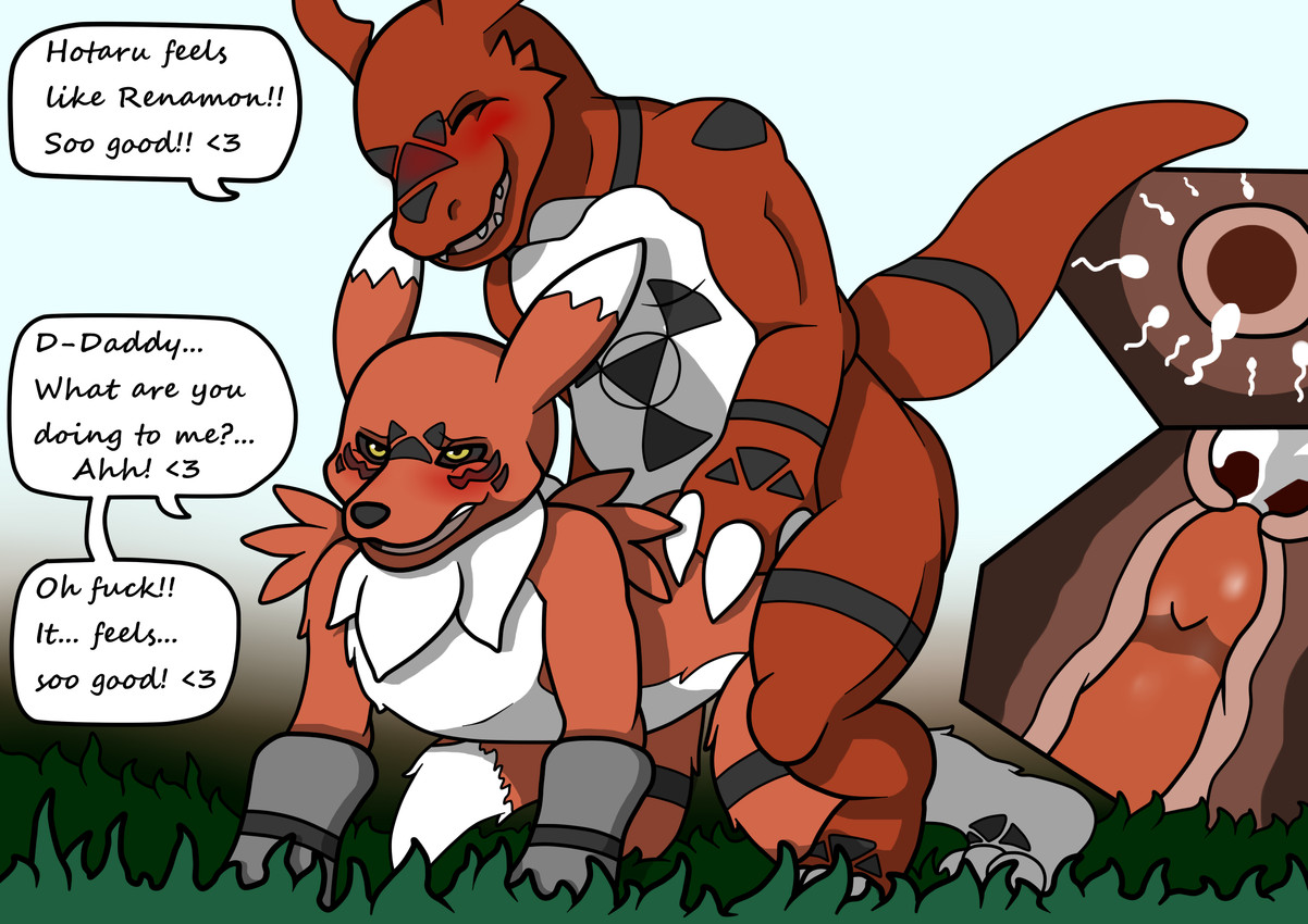 fan character and hotaru the guilnamon (bandai namco and etc) created by wildwolfproduction