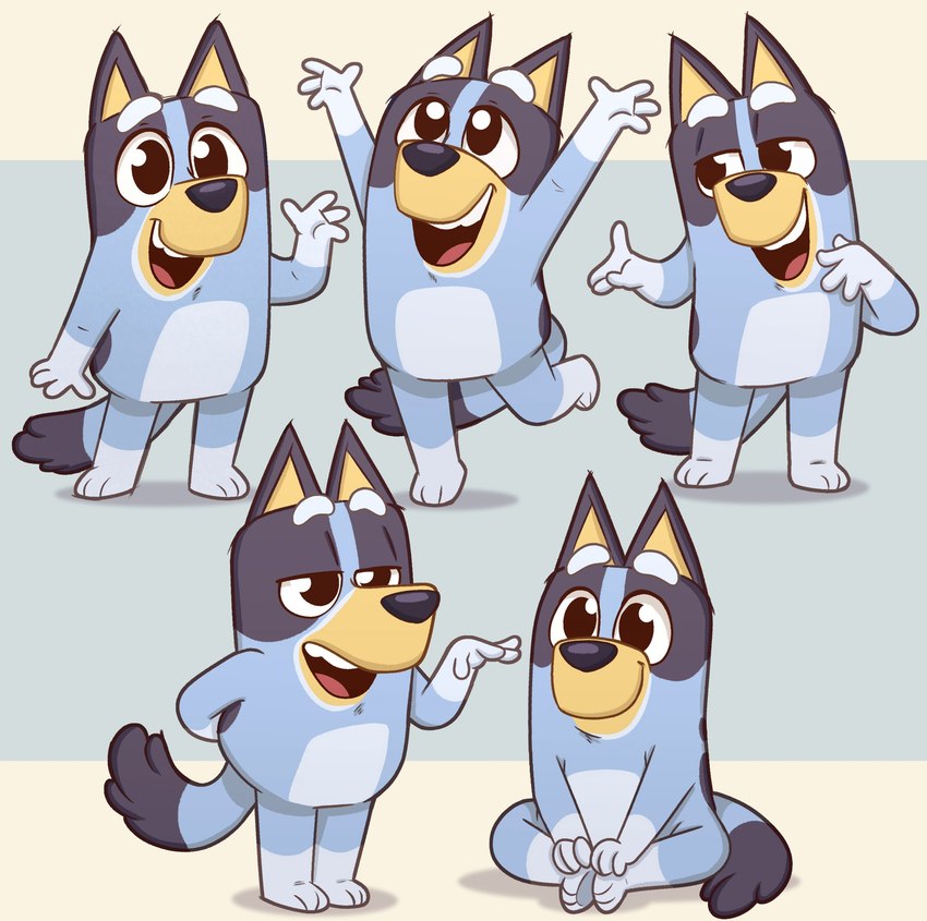 bluey heeler (bluey (series)) created by paulaperoff