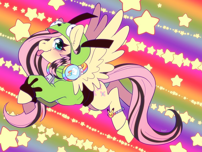 fan character, fluttershy, fluttgirshy, and gir (friendship is magic and etc) created by kipaki