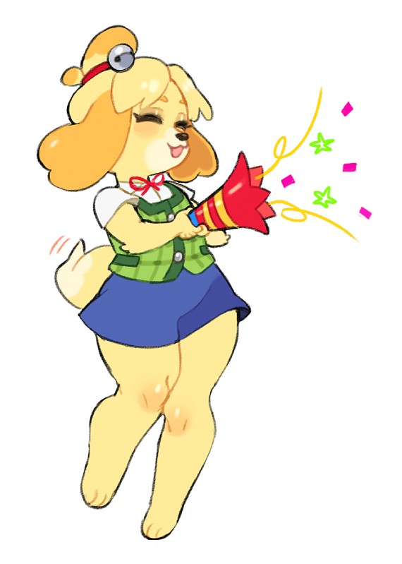 isabelle (animal crossing and etc) created by paperose