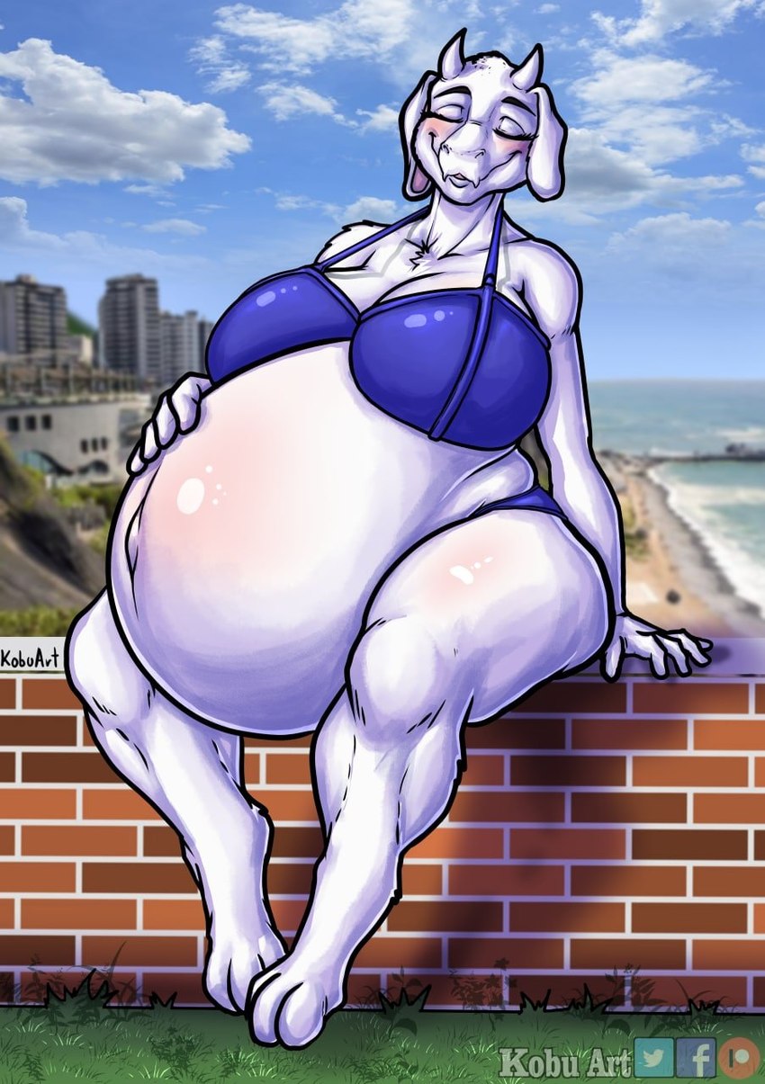 toriel (undertale (series)) created by kobu art