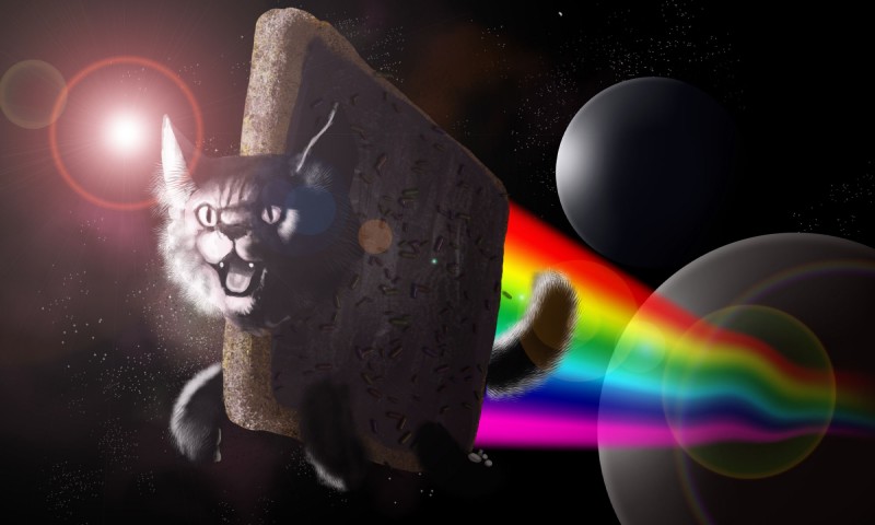 nyan cat (nyan cat (copyright) and etc) created by kingaby