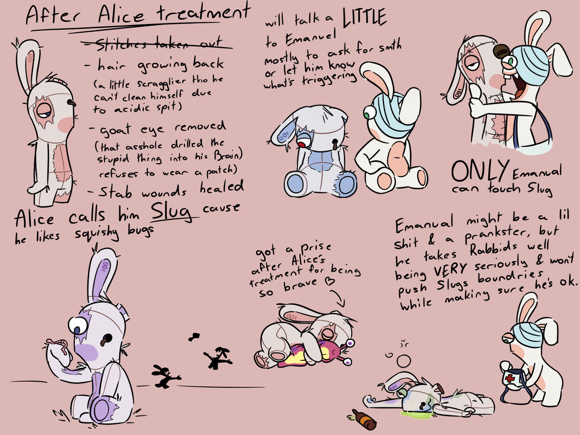 emanual, fan character, and slug (rabbids invasion (series) and etc) created by insert-thenewbl-here