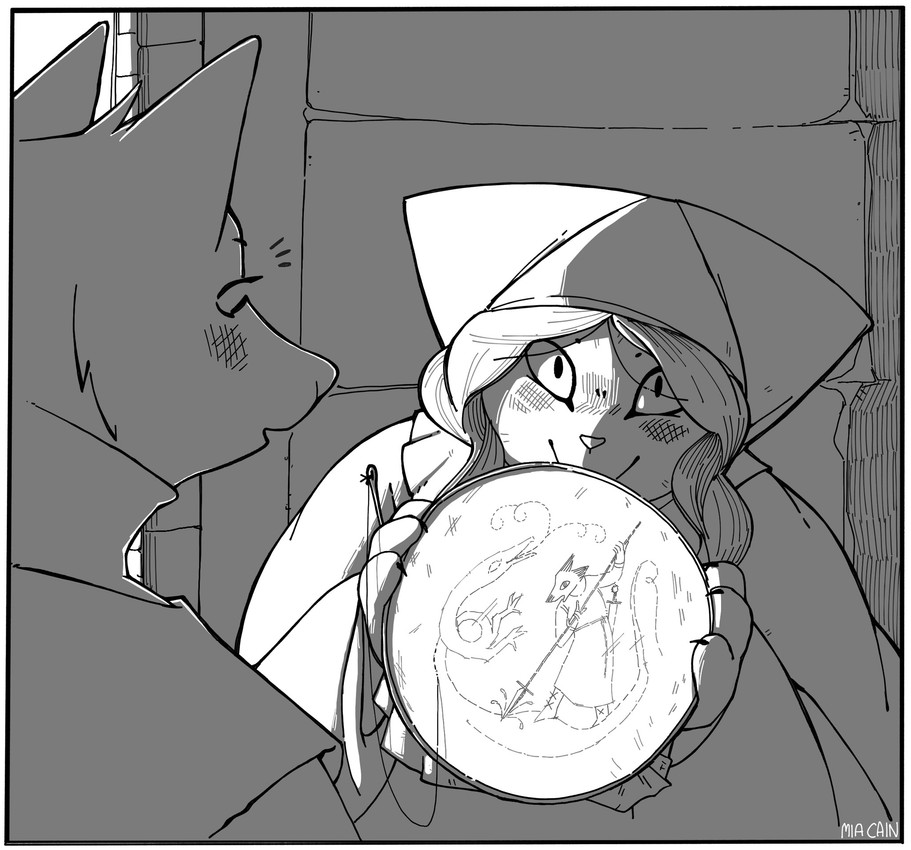 freiin franzesca ostermunzer and vesna created by mia cain