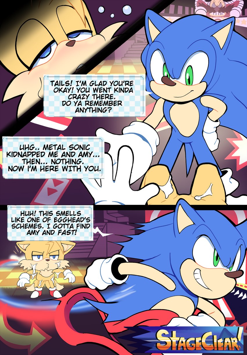 miles prower and sonic the hedgehog (sonic the hedgehog (series) and etc) created by senshion