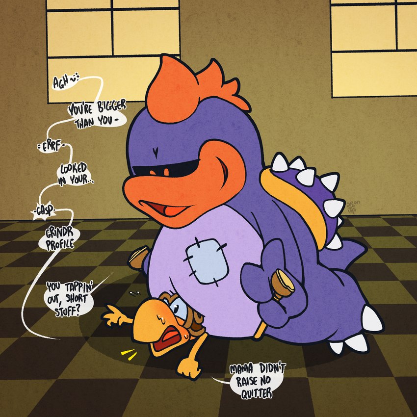 parakarry and tubba blubba (paper mario and etc) created by argon vile