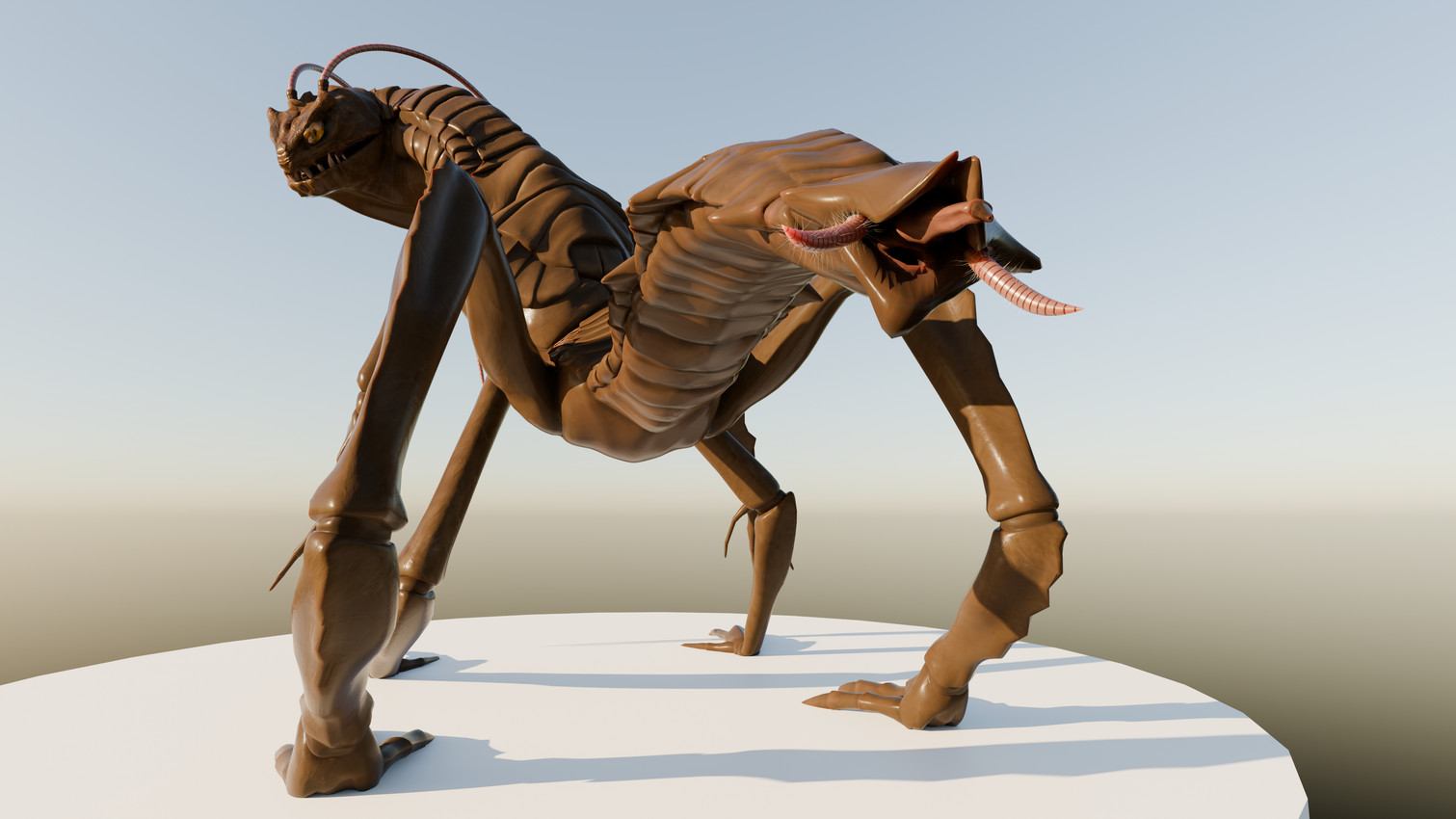 edgar the bug and eduarda the bug (blender cycles) created by darkthemechair