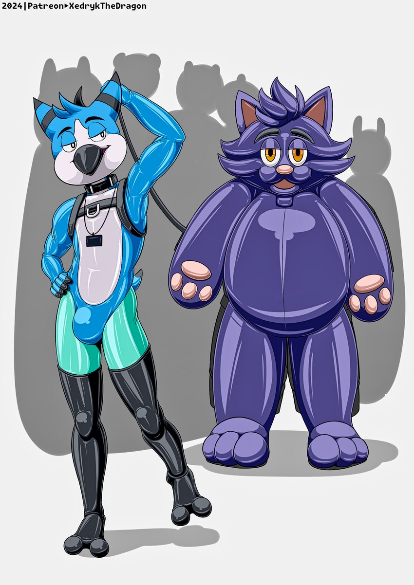 mittens and owy created by xedrykthedragon