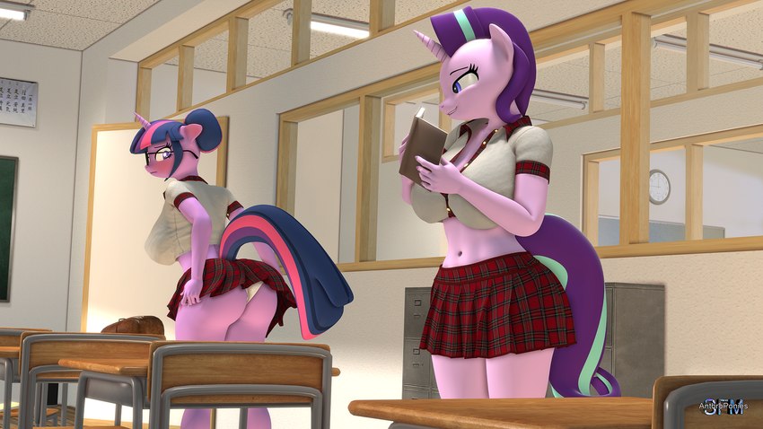 starlight glimmer and twilight sparkle (friendship is magic and etc) created by anthroponiessfm