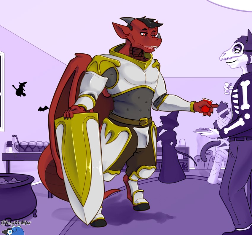 background character and xetem ilekex (halloween and etc) created by reyn goldfur