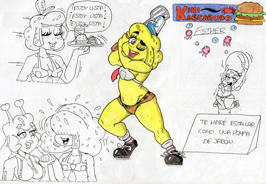 karolima and spongebob squarepants (spongebob squarepants and etc) created by dibujuani