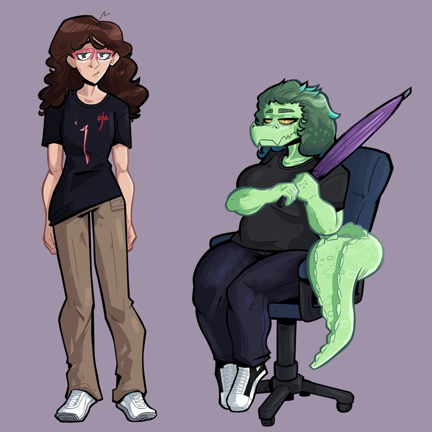 fan character and olivia halford (i wani hug that gator and etc) created by unlimited-edge