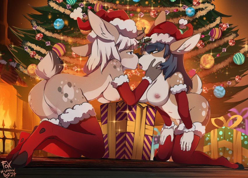 adaline and aldea (christmas) created by foxinshadow