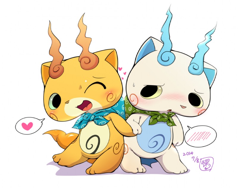 komajiro and komasan (east asian mythology and etc) created by m@rt