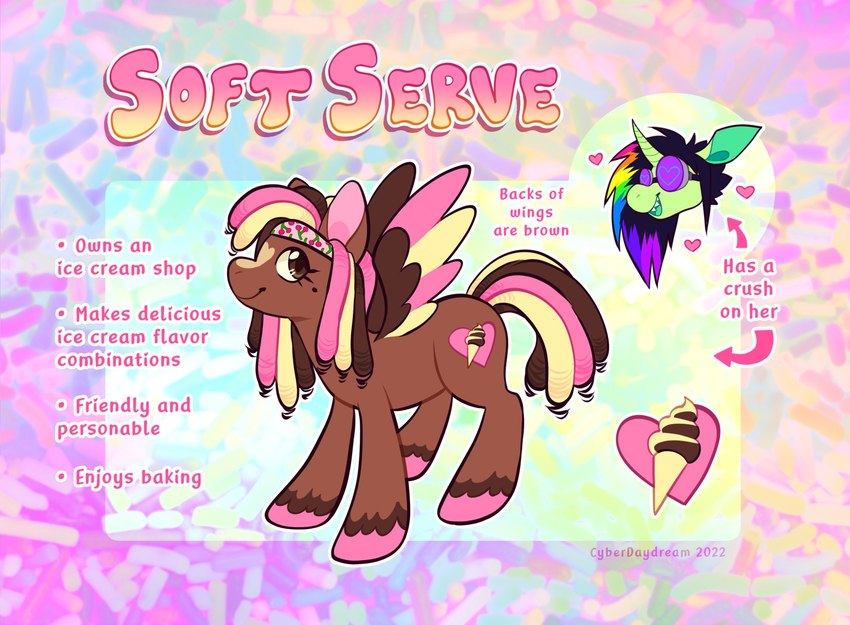 brain freeze, fan character, and soft serve (my little pony and etc) created by chotpot