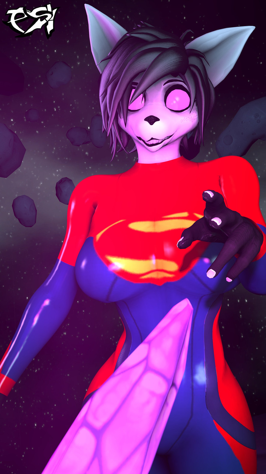 natsumi mercier, psiko, and supergirl created by psikokinetic