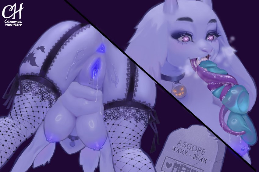 toriel (undertale (series) and etc) created by caramelhooves