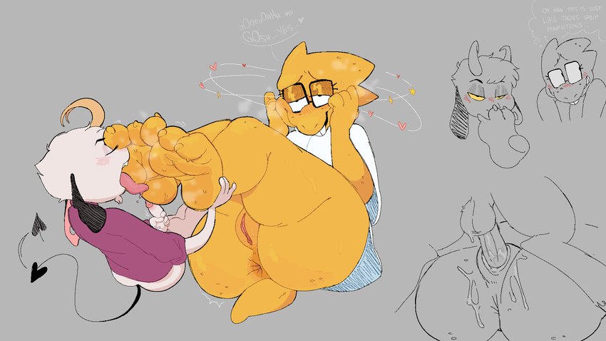 alphys and furby (undertale (series) and etc) created by twistedfurby