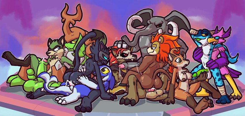 clairen, fleet, zetterburn, forsburn, loxodont, and etc (rivals of aether) created by ultilix