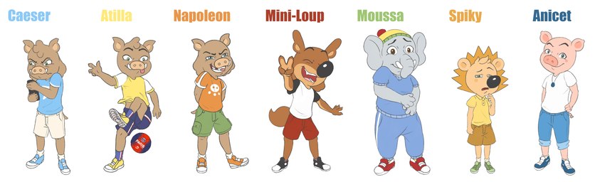 mini-loup and moussa (mini-loup) created by somesoup