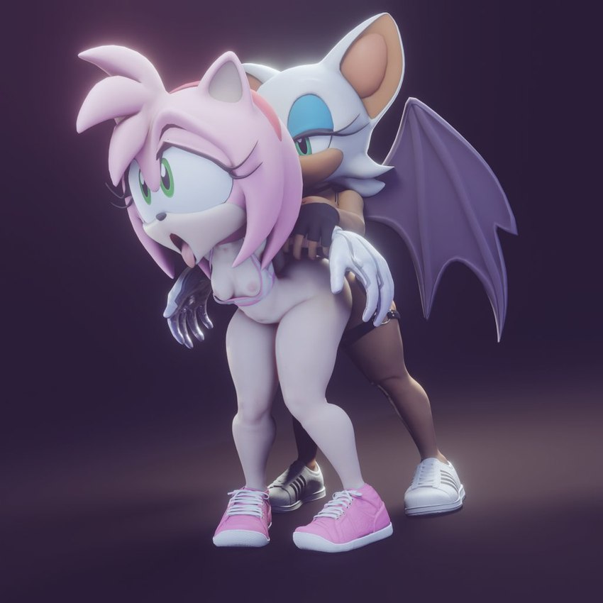 amy rose (sonic the hedgehog (series) and etc) created by lia3d