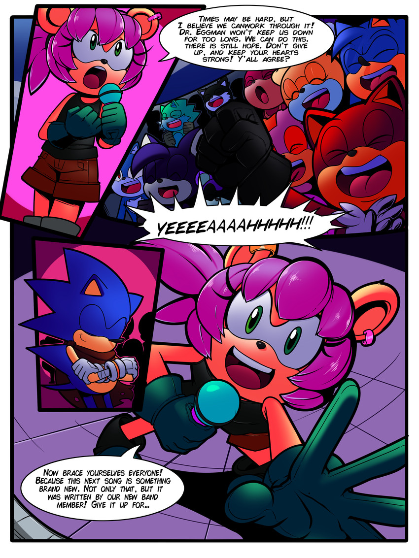 mina mongoose and sonic the hedgehog (sonic the hedgehog (archie) and etc) created by saltwater and superbunnygt