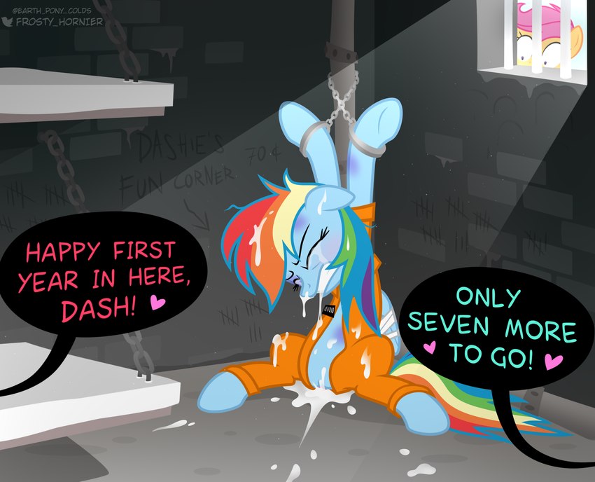 rainbow dash and scootaloo (friendship is magic and etc) created by earth pony colds