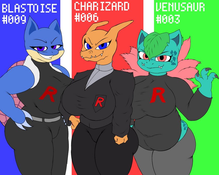 team rocket and etc created by flamberry (artist)