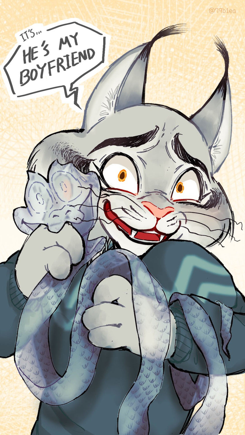 gary de'snake and pawbert lynxley (zootopia and etc) created by 79b1ea