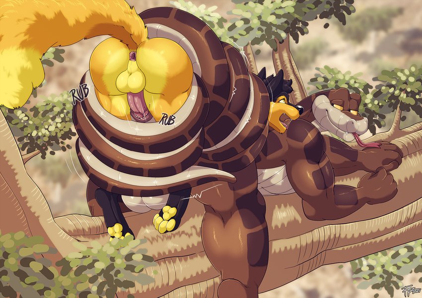 jake and kaa (the jungle book) created by furryratchet