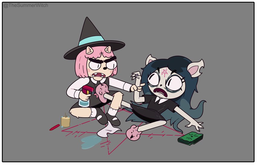 claire and susie mccallister (summer camp island and etc) created by thesummerwitch