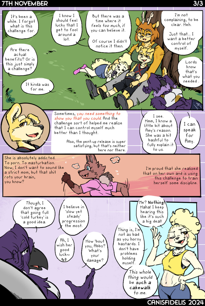 abby, amy, clara, eliza, and humphrey (no nut november) created by canisfidelis