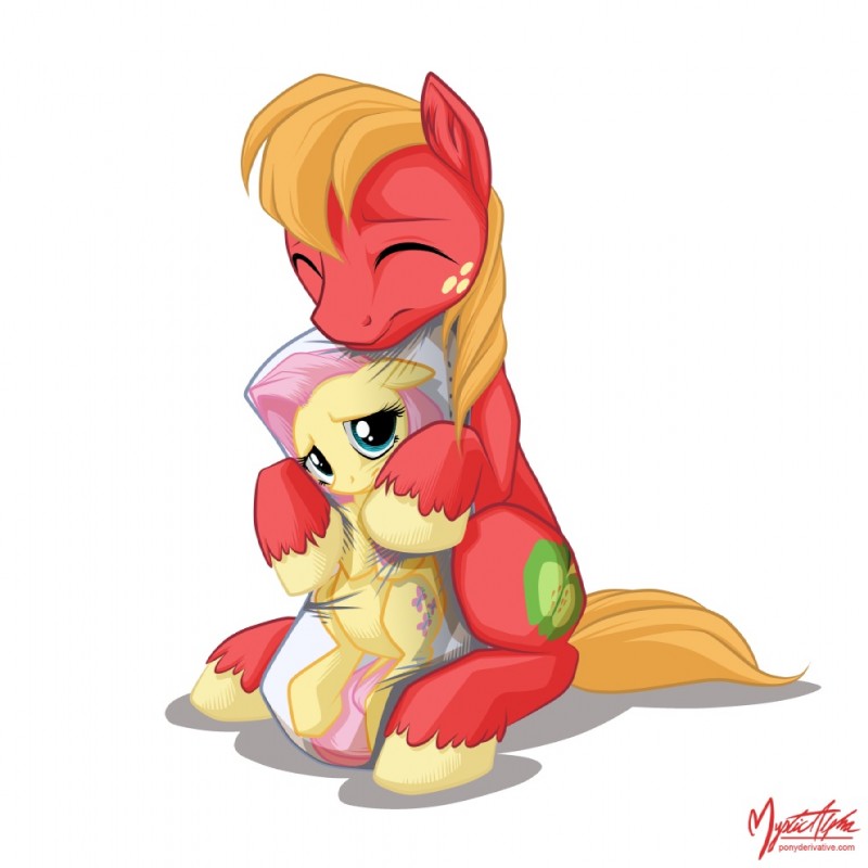 big macintosh and fluttershy (friendship is magic and etc) created by mysticalpha