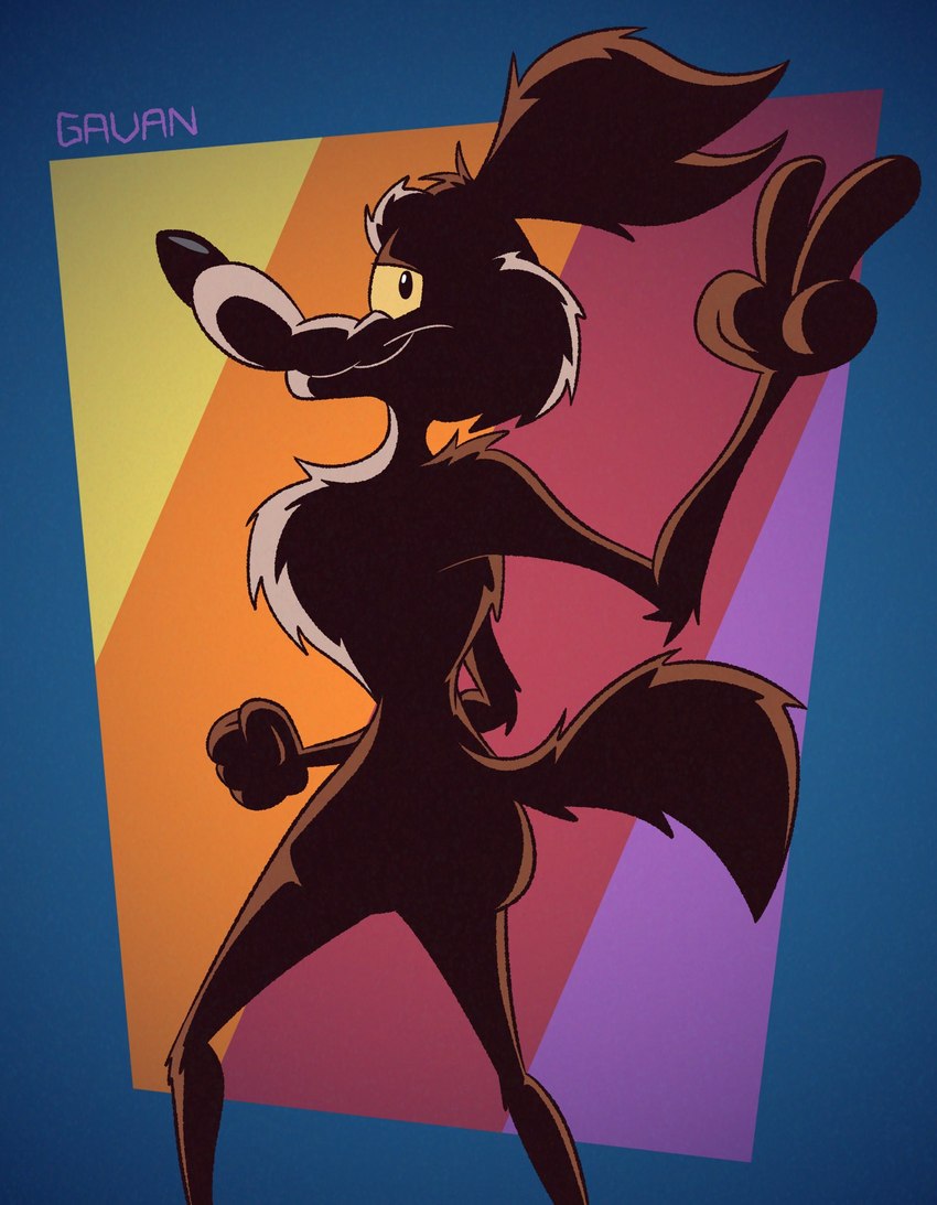 wile e. coyote (warner brothers and etc) created by gavanzude