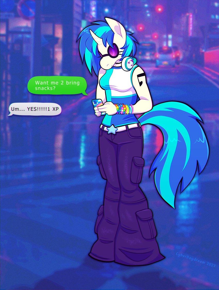 vinyl scratch (friendship is magic and etc) created by chotpot