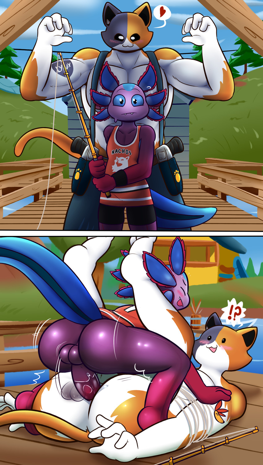 axo and meowscles (instant loss 2koma and etc) created by felino