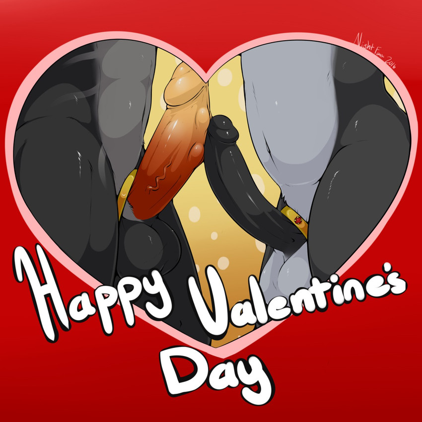 aura and reko (valentine's day) created by nightfaux