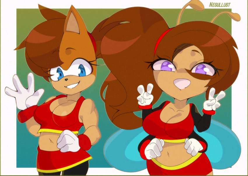 tammy zesty and tiara boobowski (sonic the hedgehog (series) and etc) created by negullust