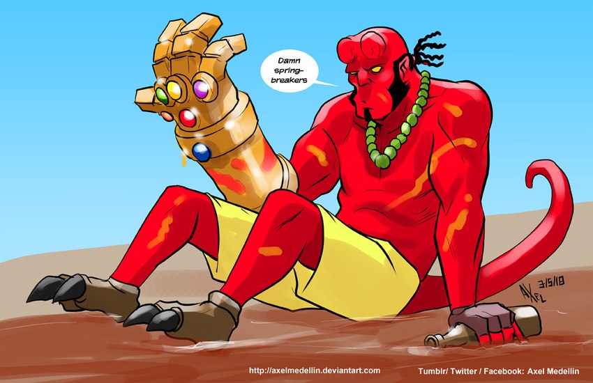 hellboy (hellboy (series)) created by axelmedellin