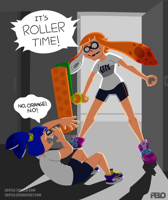 inkling boy, inkling girl, john, and kaori (goofy time and etc) created by sr pelo