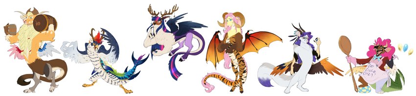 twilight sparkle, rainbow dash, fluttershy, pinkie pie, applejack, and etc (friendship is magic and etc) created by doodlemark